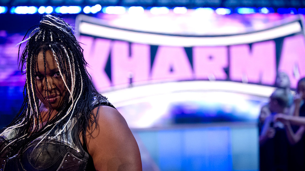 They Had The Whole World (Wrestling Entertainment) In ...
 Wwe Kharma Baby Daddy